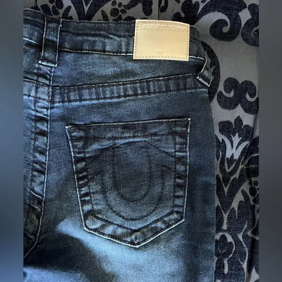 True Religion Girls Halle stretch denim mid rise super skinny jeans NWT - Picture 4 of 11